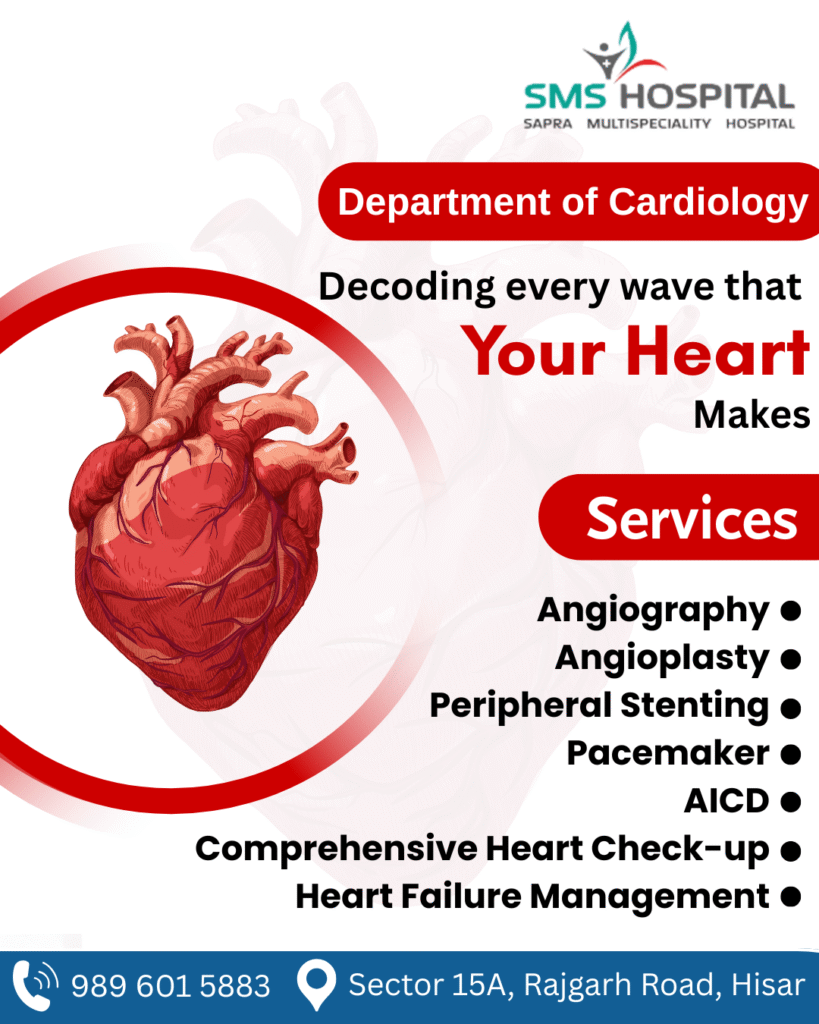 Dr. Dinesh Sehgal – Leading Interventional Cardiologist in India
Department of cardiology, decoding every wave that your heart makes, provide many services like- angiography, angioplasty, AICD, heart failure managment